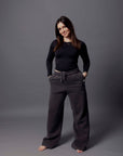 Slate Wide Leg Jogger