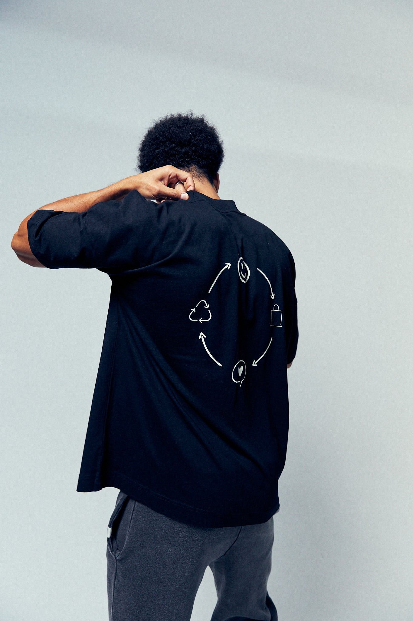 Boxy Oversized T-shirt Earth