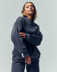 Unwind in style with a sustainable sweatshirt made from recycled materials and organic cotton