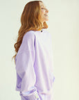 Lavender Oversized Sweatshirt