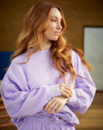 Lavender Oversized Sweatshirt