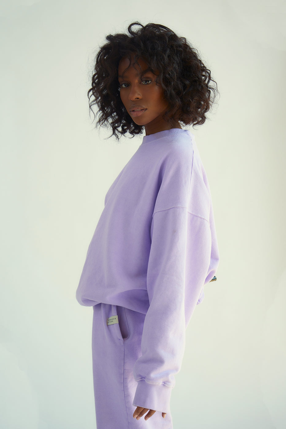 Lavender Oversized Sweatshirt