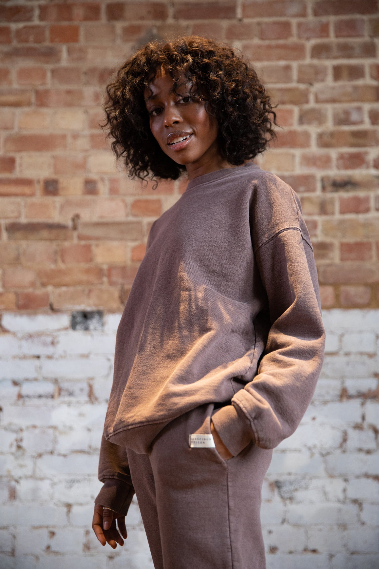 Coffee Oversized Sweatshirt