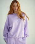 Lavender Oversized Sweatshirt