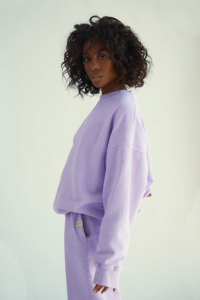 Lavender Oversized Sweatshirt – ConsciousCitizen